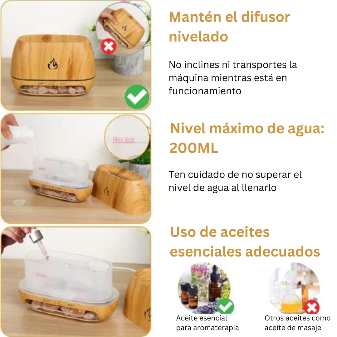 HimaGlow | Difusor de sal 3 en 1